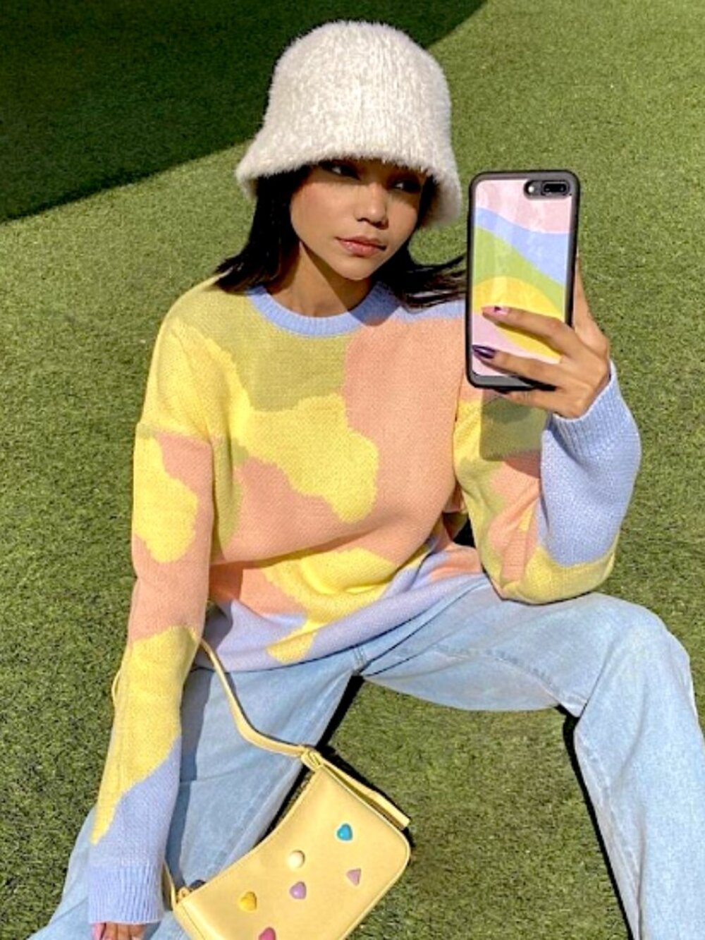 ASOS Pastel Camo Sweater